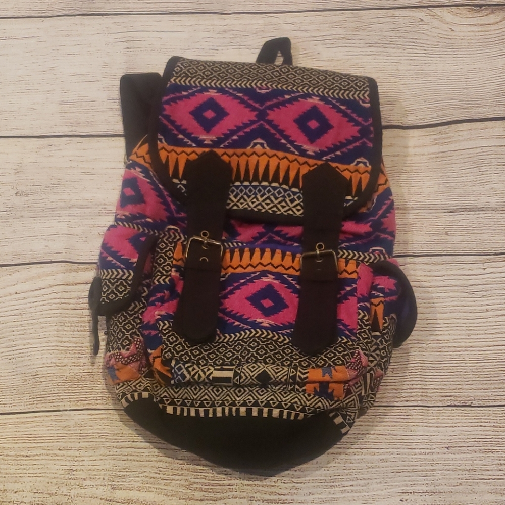 Aztec design book bag 16 inches